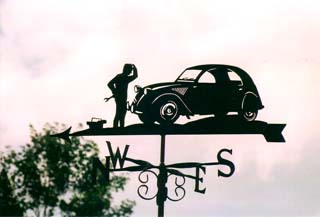 Fixing 2CV weathervane